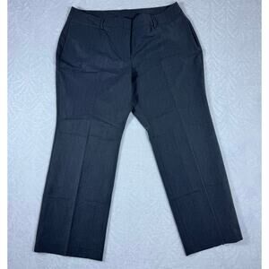 NWT Lane Bryant Gray Women's 20 Dress Pants Trousers Flat Front Straight Leg